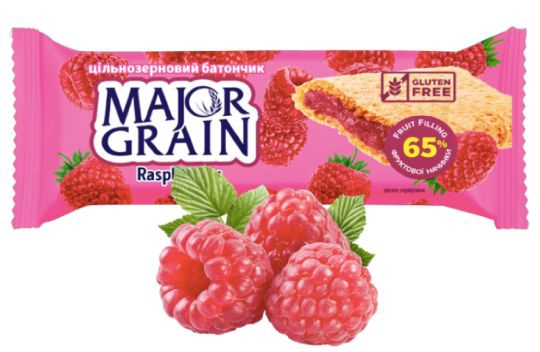 Tyčinka Major Grain celozrnná 40g malina