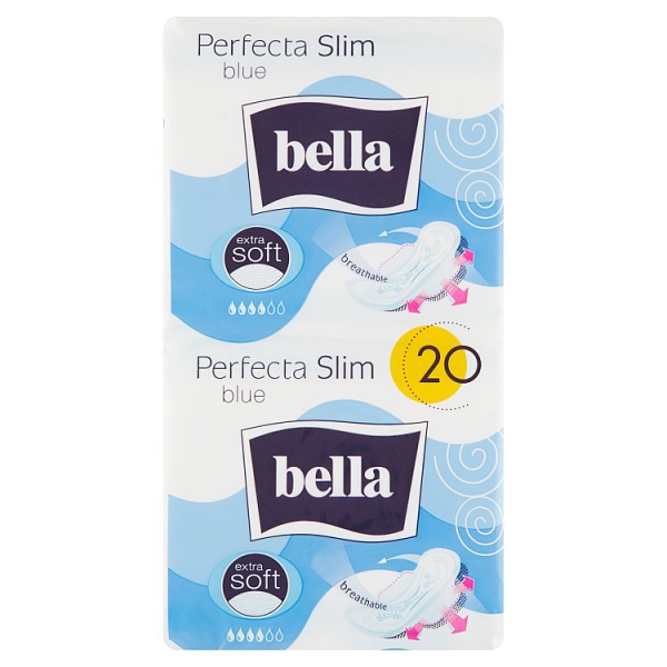 Vložky Bella 20ks modréPerfekt slim extra soft