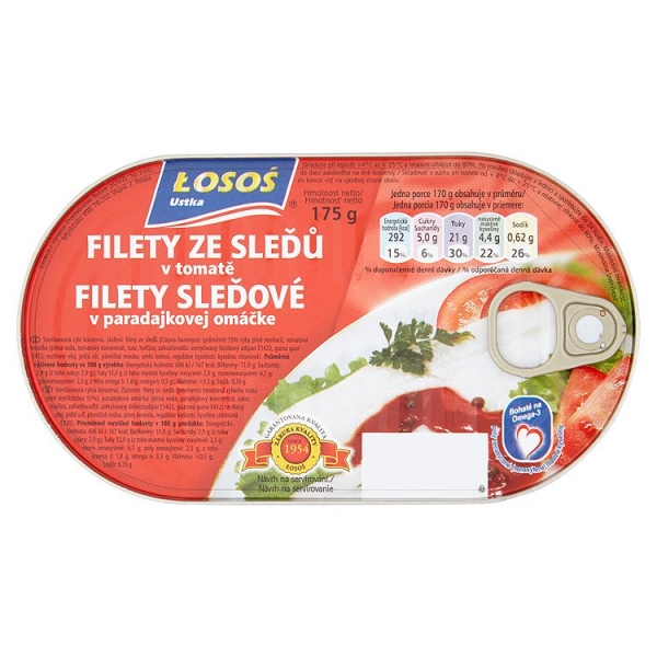 Sleď.filety 175g v parad.LOSOS