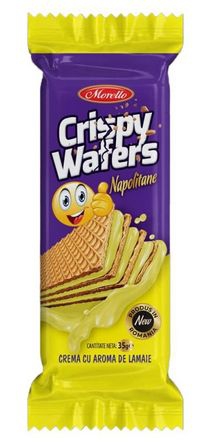 Oblátky Crispy 35g citrónová príchuť