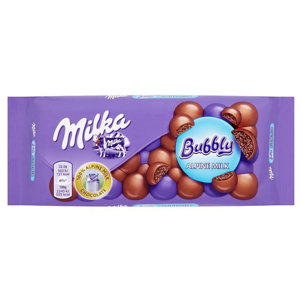 Čok.Milka 90g Bubbly milk