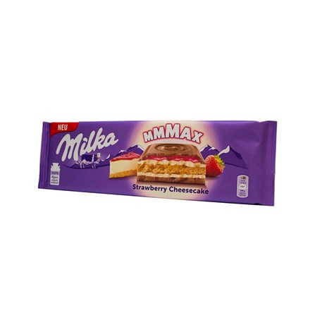 Čok.Milka 300g strawb.chescake