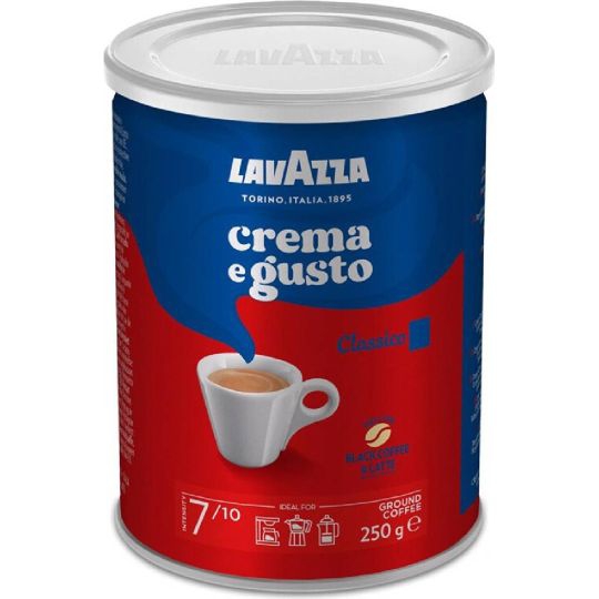 Káva Lavazza mletá 250g Cremma plech gusto