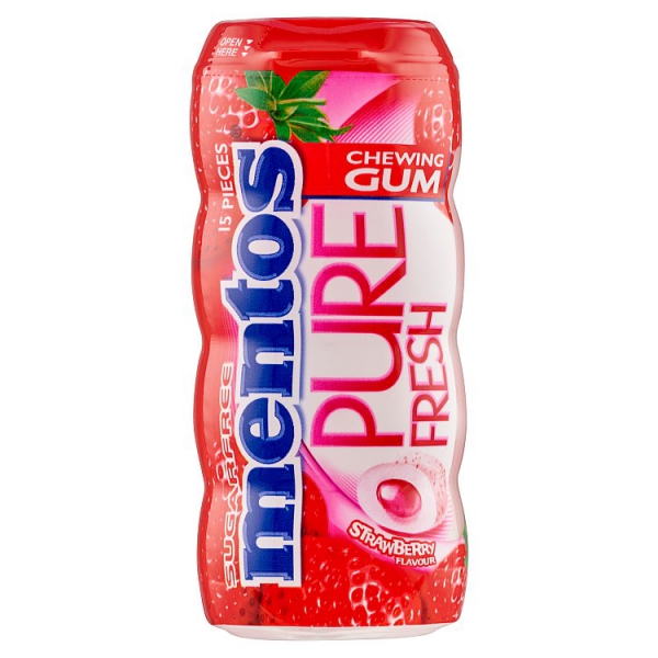 Žuv.Mentos strawb.30g draž.