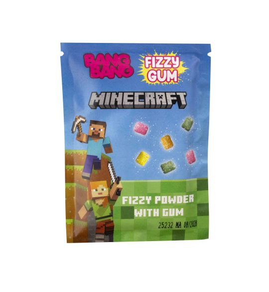 Žuvačky Minecraft 80g šumivý prášok MSI