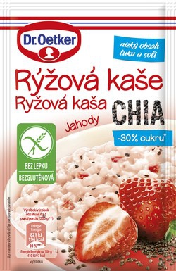 Ryž.kaša Chia jahody 50g bezglutén Dr.Oetker