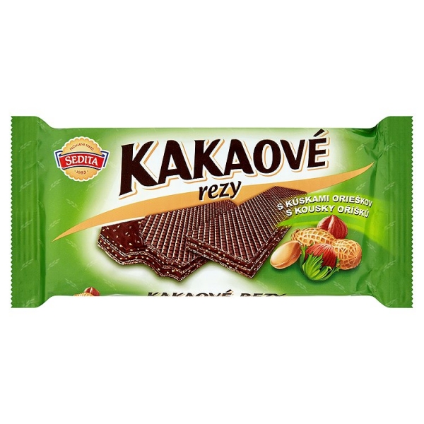 Kakaové rezy s oriešk.50g