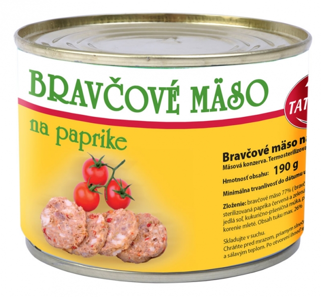 Bravč.na paprike 190g/Tatr