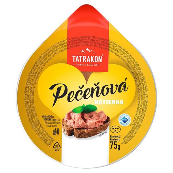 Pašt.Pečeňová 75g/Tatrako