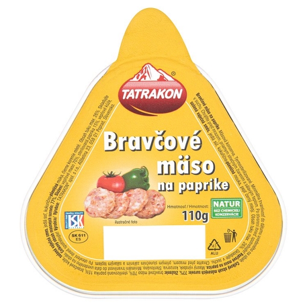 Bravč.na paprike 110g Tatr