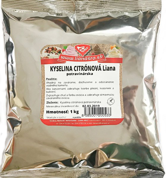 Kyselina citrón.1kg bezvodová