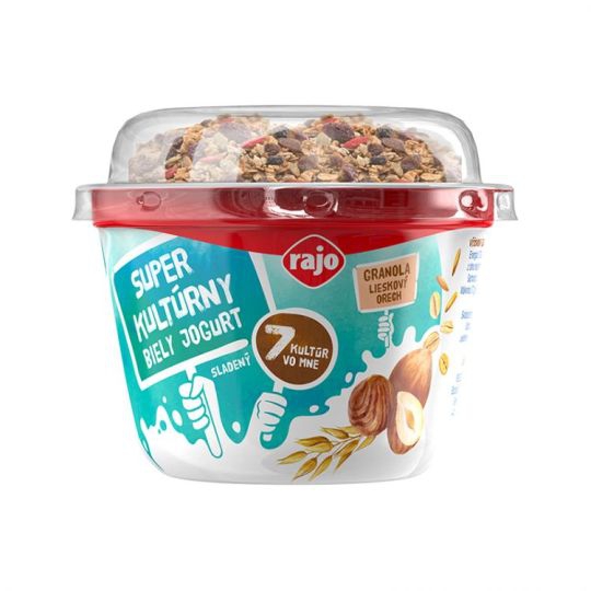 Jogurt biely 160g granola lieskový orech