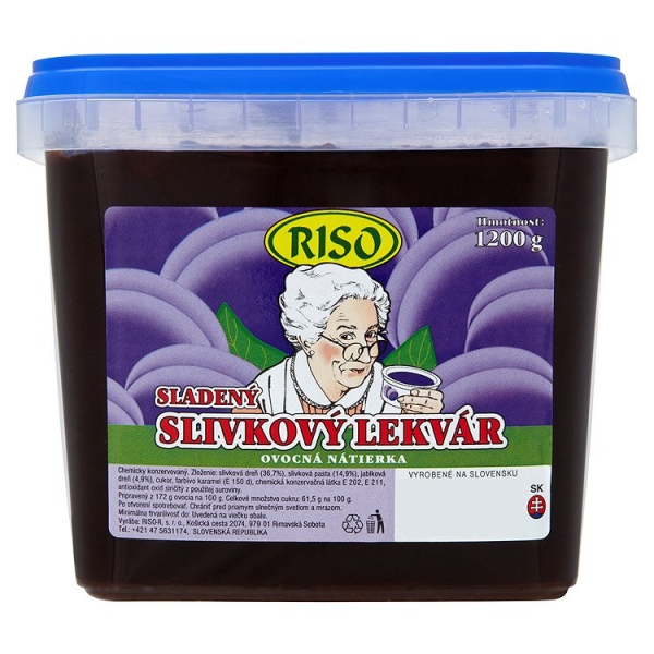 Lekvár slivkový 1200g Riso