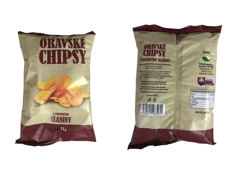 Zem.Chips oravské 75g slanina