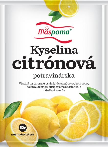 Kyselina citrónova 50g Mäspoma