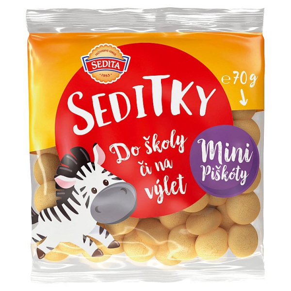 Piškóty Seditky 70g mini