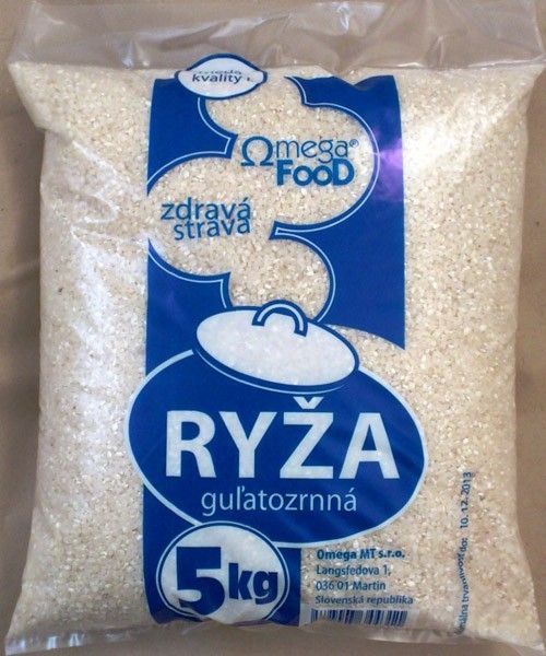 Ryža guľatozrnná 5kg Omega