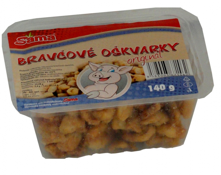 Oškvarky Sama 140g Jav