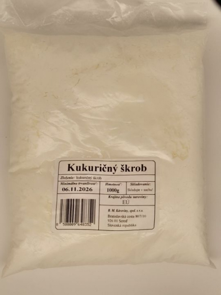 Škrob kukurič.1kg B.M.Káv.