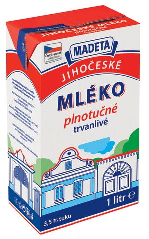 Mlieko trvan.3,5% 1L Madeta