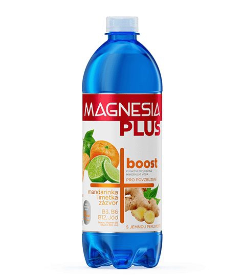 Min.Magn.Plus bost0,7L PETmandar.limetka zázvor