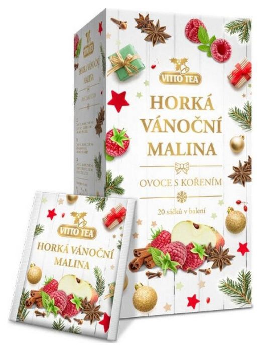 Čaj ovocný Horká vianočná malina 40g Vitto