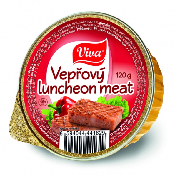 Lunchmeat bravč.120g Ptservis