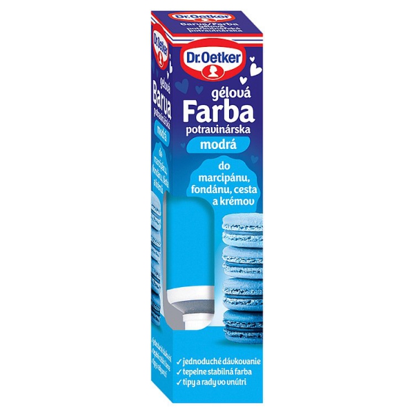 Farba potrav.gel 10g modrá