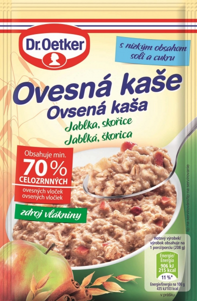 Ovsená kaša 58g jab.škor.Dr.Oetker