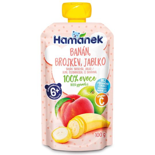 Hamanek DP 100g jab.ban.brosk.pšeno ovoc.kapsička Hamanek DP 100g jab.ban.brosk.pšeno ovoc.kapsička