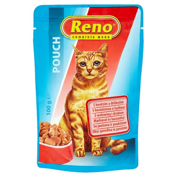 Reno kaps.100g mačka hov.hydina