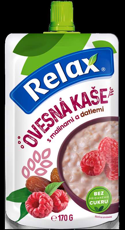 Relax kapsička ovsená kaša 170g malina,ďatle
