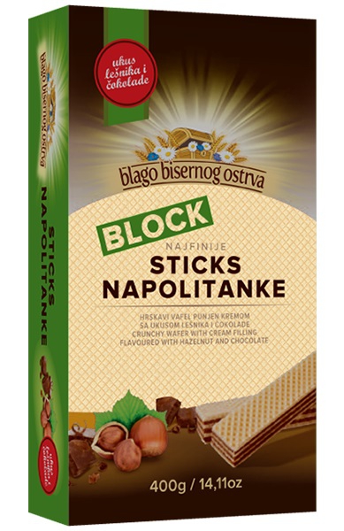 Obl.Block oriešk.400g Tol