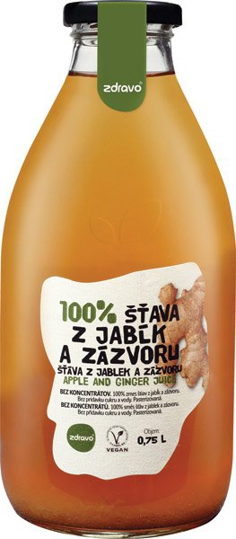 Šťava Zdravo 0,75L jab.zázvor