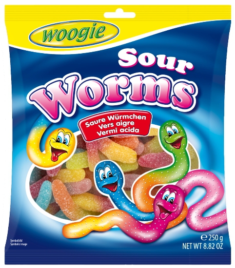 Cuk.dažďovky kys.250g Woogie